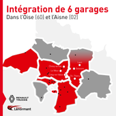 Intégration de 6 nouveaux garages Renault Trucks